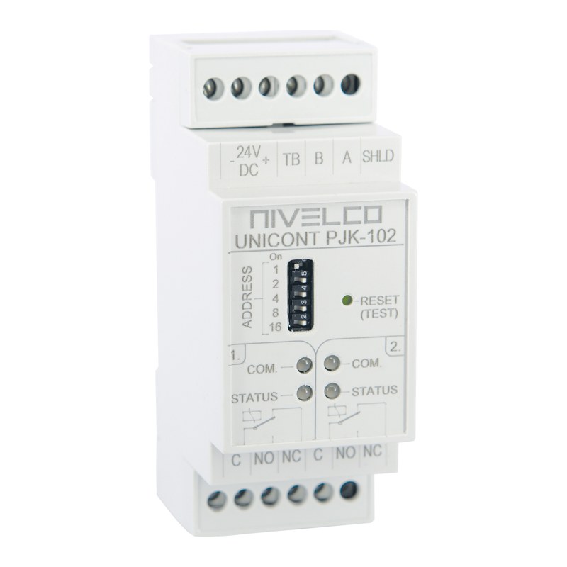 Module mở rộng NIVELCO UNICONT PJK – thêm rơ le, ngõ 4–20 mA qua RS485 cho MultiCONT, PLC – Module mở rộng