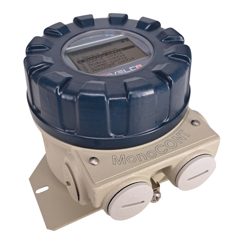 Bộ hiển thị, ghi dữ liệu hiện trường NIVELCO MonoCONT – HART, 4–20 mA, rơ le, RS485, Bluetooth – vỏ nhôm, màn hình đồ họa SAP-300