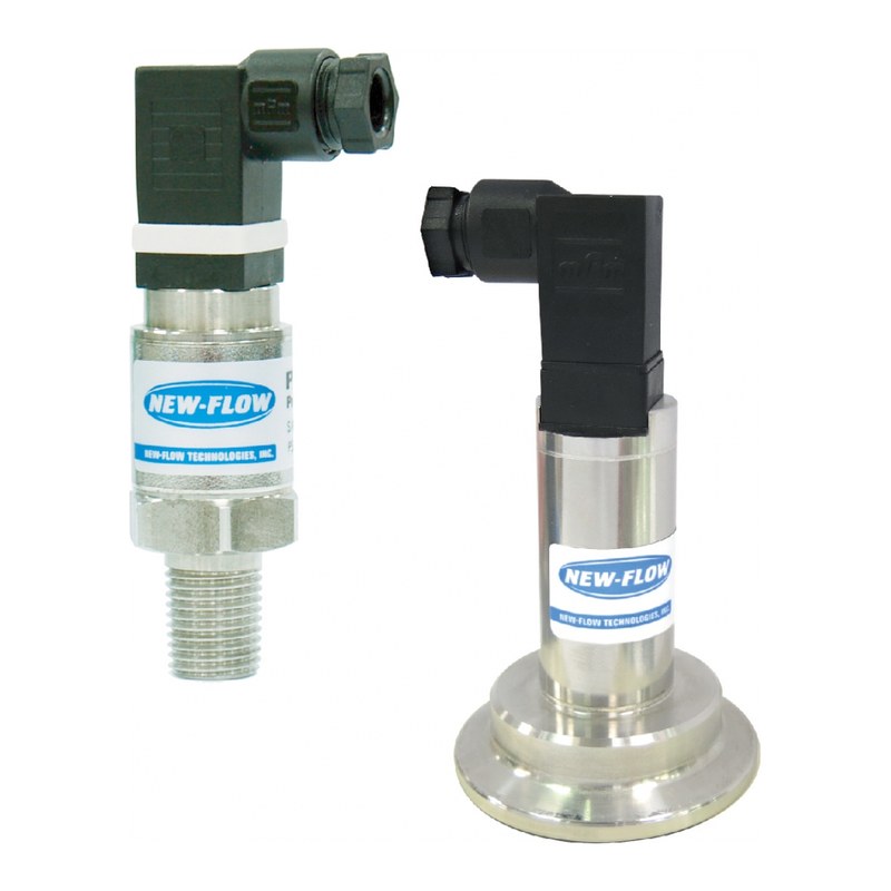 Cảm biến áp suất New-Flow PT3100 – 4–20 mA, inox, nhỏ gọn – ren và kẹp clamp