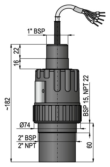 Kích thước EasyTREK Pro SPA-580