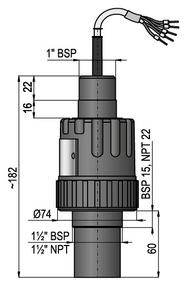 Kích thước EasyTREK Pro SPA-590