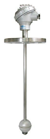 Cảm biến mức phao từ New-Flow LT – 4–20 mA, đến 6 m; công tắc mức phao từ LT205 / LXT205 – ống dẫn inox, phao nam châm, đầu nối