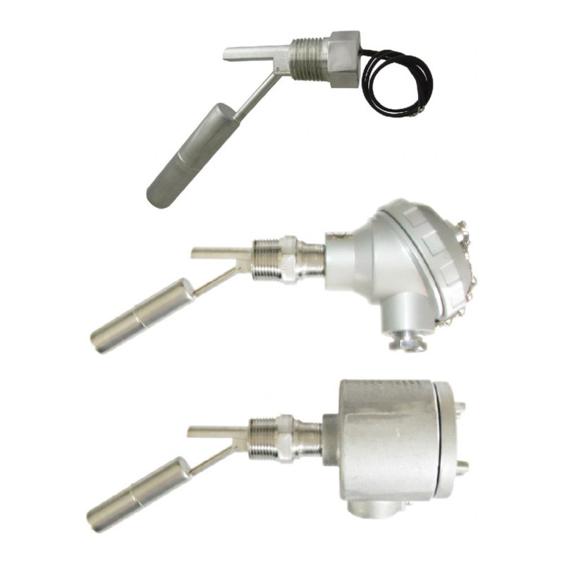 Công tắc mức phao ngang New-Flow LR series – lắp thành bồn, ren hoặc mặt bích – LR-201 các kiểu đầu