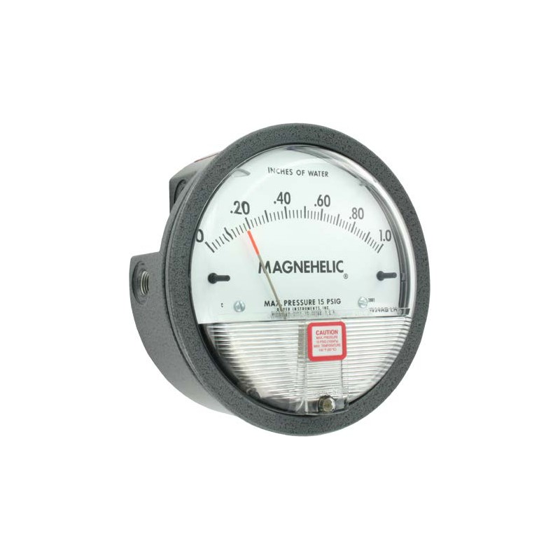 Đồng hồ chênh áp Magnehelic Dwyer Series 2000 – phòng sạch, lọc bụi, HVAC; ±2% (bản HA ±1%), IP67 – mặt 4 inch, vỏ nhôm đúc
