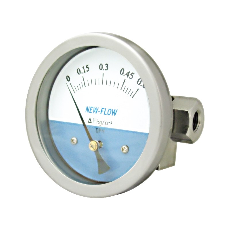 Đồng hồ chênh áp New-Flow DPH – theo dõi lọc, quạt, phòng sạch – mặt đồng hồ chênh áp