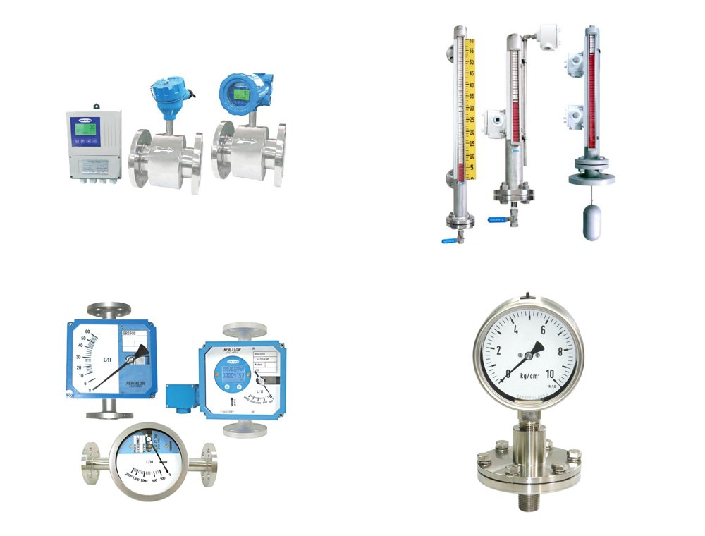 Thiết bị New-Flow: đồng hồ lưu lượng điện từ, đo mức phao từ, lưu lượng kế ống kim loại, đồng hồ áp suất màng