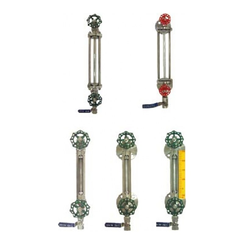 Ống thủy đo mức New-Flow NL / SL – ống thủy tinh, van khóa an toàn – ống thủy tinh, van khóa