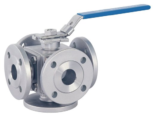 Van bi 3 ngả mặt bích New-Flow NH6F